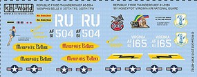 Warbird 1/48 F105D Memphis Belle 357th/3th Royal Thai Air Base, My Honeypot Virginia Air National Guard