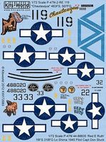 Warbird P47N Chautauqua, Red-E Ruth Plastic Model Aircraft Decal 1/72 Scale #172083 Warbird P47N Chautauqua, Red-E Ruth Plastic Model Aircraft Decal 1/72 Scale #172083