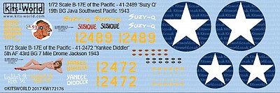 Warbird 1/72 B17E of the Pacific Suzy Q, Yankee Diddler