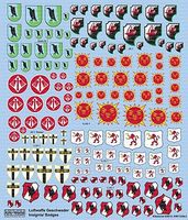 Warbird Luftwaffe Fighter Unit Emblems Pt.1 Plastic Model Aircraft Decal 1/72 Scale #172482 Warbird Luftwaffe Fighter Unit Emblems Pt.1 Plastic Model Aircraft Decal 1/72 Scale #172482