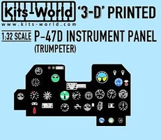 Warbird 3D Color Instrument Panels P47 for TSM Plastic Model Acc. Kit 1/32 #31321002