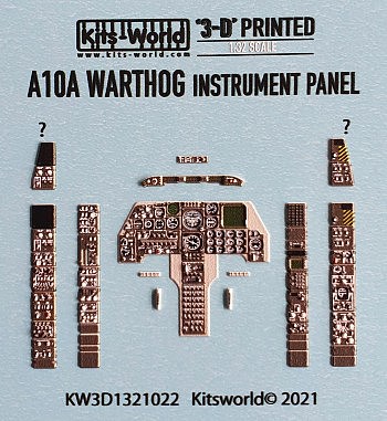 Warbird Instrument Panel A10A ThunderboltII Warthog Plastic Model Aircraft Decal Kit 1/32 #31321022