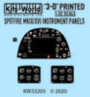 Warbird 3D Color Instrument Panels Spitfire Mk IX/XVI Plastic Model Aircraft Acc Kit 1/32 #33203