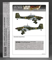 Warbird Junkers Ju87B2/R2 Stuka Canopy/Wheels Mask ARX Plastic Model Aircraft Acc. Kit 1/72 #721012