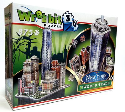 Wrebbit Downtown World Trade Foam Puzzle (875pcs) 3D Jigsaw Puzzle #2012