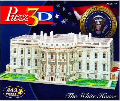 Wrebbit White House, Washington DC, USA (443pcs) 3D Jigsaw Puzzle #24602