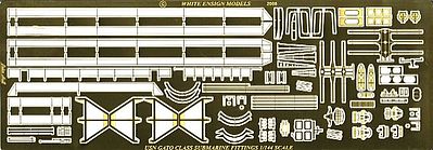 White-Ensign USS Gato Class Submarine Detail Set Plastic Model Ship Accessory 1/144 #14401