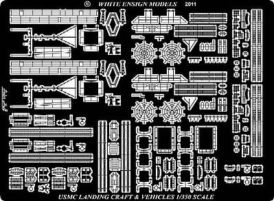 White-Ensign USS Wasp LHD1 Vehicles & Landing Craft Detail Plastic Model Ship Accessory 1/350 #35153