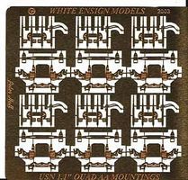 White-Ensign USN Quad 1.1'' Anti-Aircraft Mounts (6) Plastic Model Ship Accessory 1/350 Scale #3542 White-Ensign USN Quad 1.1'' Anti-Aircraft Mounts (6) Plastic Model Ship Accessory 1/350 Scale #3542
