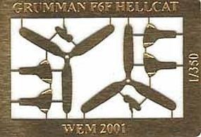 F6F Detail Set for 10 Aircraft Plastic Model Aircraft Accessory 1/350 Scale #3543