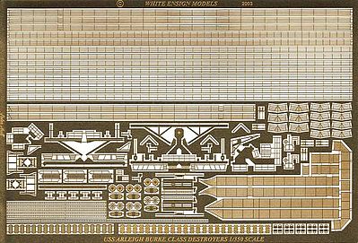 White-Ensign Arleigh Burke Class Destroyer Detail Set Plastic Model Ship Accessory 1/350 Scale #3550