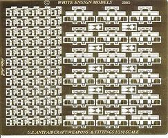 White-Ensign USN Light Anti-Aircraft Weapons & Fittings Plastic Model Ship Accessory 1/350 #3555 White-Ensign USN Light Anti-Aircraft Weapons & Fittings Plastic Model Ship Accessory 1/350 #3555