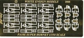 White-Ensign FA18E Hornet Detail Set Plastic Model Aircraft Accessory 1/350 #3569 White-Ensign FA18E Hornet Detail Set Plastic Model Aircraft Accessory 1/350 #3569