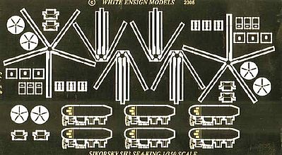 White-Ensign Sikorsky Sea King Detail Set Plastic Model Aircraft Accessory 1/350 #3576