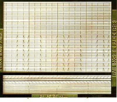 White-Ensign 3-Bar Rails Detail Set Plastic Model Ship Accessory 1/700 Scale #714