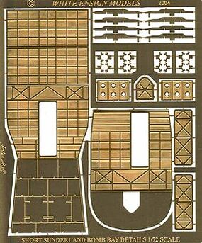 White-Ensign Sunderland Depth Charge Compartment Detail Set Plastic Model Ship Accessory 1/72 #7207 White-Ensign Sunderland Depth Charge Compartment Detail Set Plastic Model Ship Accessory 1/72 #7207