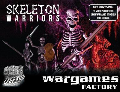 Wargames 28mm Myths & Legends- Skeleton Warriors (30)