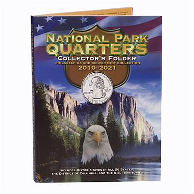 Whitman Natl Park Cushioned Folder Coin Collecting Book and Supply #2878