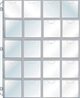 Whitman 20-Pocket Plastic (2''x2'') 3-Hole Full-View Pages Displays Cardboard Coin Holders, (8-1/2''x11'' Page) (5/Pk) Whitman 20-Pocket Plastic (2''x2'') 3-Hole Full-View Pages Displays Cardboard Coin Holders, (8-1/2''x11'' Page) (5/Pk)