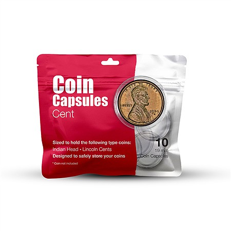 Whitman Cent Coin Capsule (10)