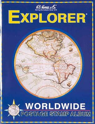 Whitman Explorer Worldwide Stamp Album Kit Stamp Collecting Supply #4hrs1