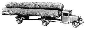 Wheel-Works 1934 Ford Log Truck w/Logs Kit HO Scale Model Vehicle #96112 Wheel-Works 1934 Ford Log Truck w/Logs Kit HO Scale Model Vehicle #96112