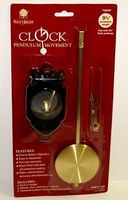 Walnut-Hollow 3/4'' Shaft Clock Movement with Pendulum & Hands Clock Making Kit #800