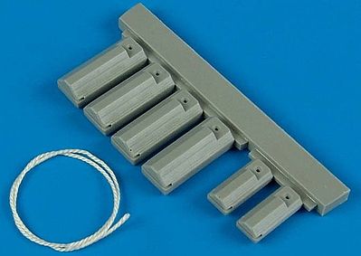 Wheeliant USAF/USMC Land Based Wooden-Type Wheel Chocks Plastic Model Aircraft Accessory 1/32 #132013