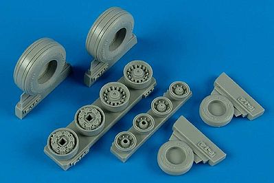 Wheeliant F14B/D Weighted Wheels for Hasegawa Plastic Model Aircraft Accessory 1/48 Scale #148005