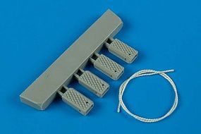 Universal Navy Late Wheel Chocks Plastic Model Aircraft Accessory 1/48 #148006