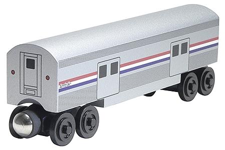 Wooden Amtrak Toy Trains