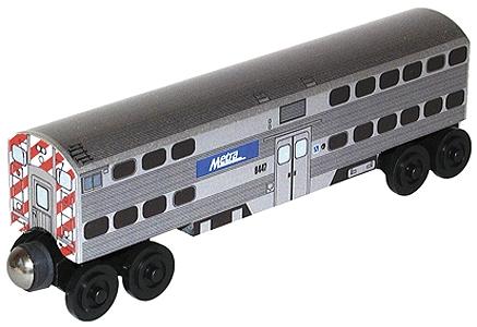 Whittle Toy Company Wooden Toy Train- Cab Car -- Metra