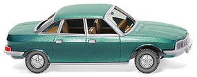 Wiking NSU Ro 80 Sedan Metallic Turquoise Assembled HO Scale Model Railroad Vehicle #12849