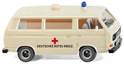 Wiking Emergency Volkswagen T3 Van Ambulance Assembled HO Scale Model Railroad Vehicle #32002