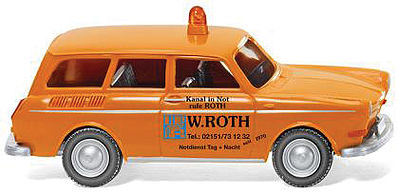 Wiking Volkswagen 1600 Variant Station Wagon HO Scale Model Railroad Vehicle #4201