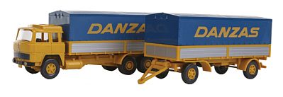 Wiking Magirus 235 D Low-Side Truck w/Trailer HO Scale Model Railroad Vehicle #47501