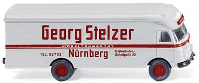 Wiking Ackermann Furniture Delivery Van Georg Stelzer HO Scale Model Railroad Vehicle #50001