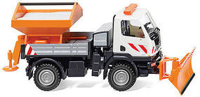 Wiking Unimog U 20 w/Snow Plow & Salt Spreader HO Scale Model Railroad Vehicle #64606 Wiking Unimog U 20 w/Snow Plow & Salt Spreader HO Scale Model Railroad Vehicle #64606