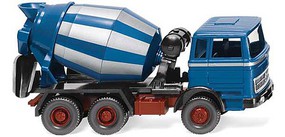Wiking Concrete Mixer Blue/Slvr Wiking Concrete Mixer Blue/Slvr