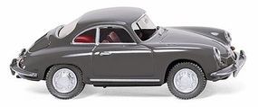 Wiking Porsche 356 Convertible (Gray) HO Scale Model Railroad Vehicle #81407
