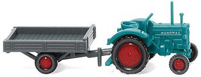 Wiking Hanomog R 16 w/trl Bl/Gry N-Scale Wiking Hanomog R 16 w/trl Bl/Gry N-Scale