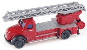 Wiking Fire Dept. Magirus DL 25 h Rear-Mount Aerial Ladder N Scale Model Railroad Vehicle #96240 Wiking Fire Dept. Magirus DL 25 h Rear-Mount Aerial Ladder N Scale Model Railroad Vehicle #96240