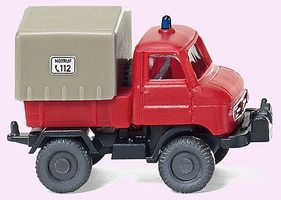 Wiking Unimog U 411 Delivery Truck Assembled Fire Department N Scale Model Railroad Vehicle #97202