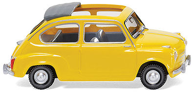 Wiking Fiat 600 with Folding Roof HO Scale Model Railroad Vehicle #9905