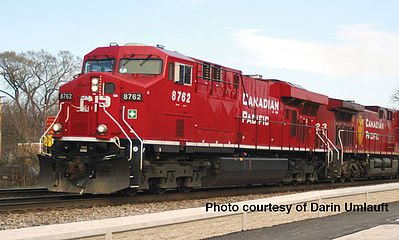 WalthersMainline GE ES44AC Canadian Pacific #1 DC HO Scale Model Train Diesel Locomotive #10155
