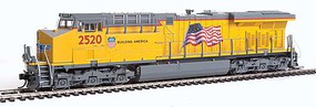 WalthersMainline GE ES44AH Evolution Series GEVO, Hi-Ad Truck, 4-Vent Dynamic Brake Standar Union Pacific(R) 2520 (Armour Yellow, gray, US Flag, Building America Logo) WalthersMainline GE ES44AH Evolution Series GEVO, Hi-Ad Truck, 4-Vent Dynamic Brake Standar Union Pacific(R) 2520 (Armour Yellow, gray, US Flag, Building America Logo)