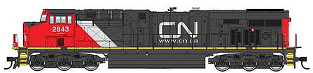 WalthersMainline GE Evolution Series GEVO - Standard DC Canadian National #2897 (black, red, white)
