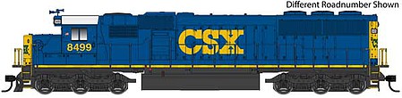 WalthersMainline EMD SD50 - Standard DC CSX #8522 (blue, yellow, small US Flag, white cab roof)