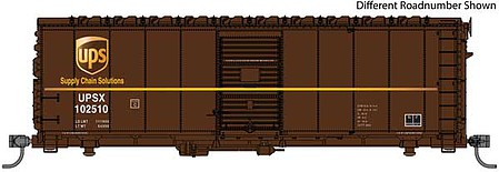 WalthersMainline 40 Association of American Railroads (AAR) Modernized 1948 Boxcar United Parcel Service(R) UPSX #102536 (brown, gold, Modern Shield logo)