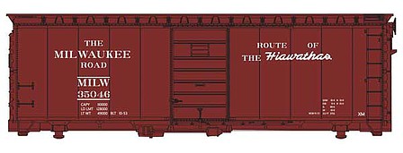 WalthersMainline 40 PS-1 Boxcar - Ready to Run Milwaukee Road 35055